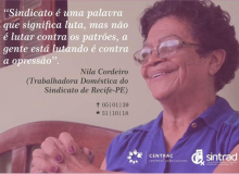Nota de pesar pelo falecimento da companheira Nila Cordeiro