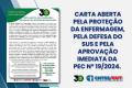 Fórum Nacional da Enfermagem divulga Carta Aberta pela aprovação da PEC nº 19/2024