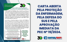 Fórum Nacional da Enfermagem divulga Carta Aberta pela aprovação da PEC nº 19/2024