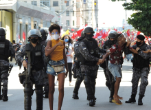 29M: No Recife, ato contra Bolsonaro sofre forte repressão policial