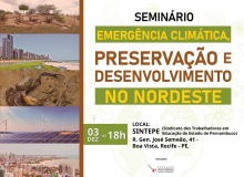 Emergência Climática no Nordeste brasileiro será tema de Seminário no Recife   