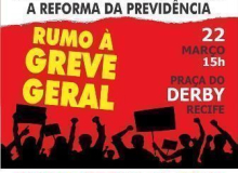 22 de março, Dia de Luta e Resistência. Vamos pra ruas!