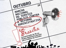 Servidores marcham contra a Reforma Administrativa