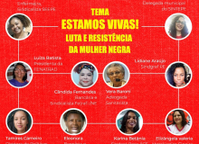 "Estamos Vivas - Luta e resistência das mulheres negras" Live de hoje (24/07)