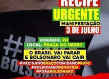 #3J – Fora Bolsonaro - Recife. Vamos à luta!