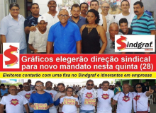 Gráficos elegerão direção sindical para novo mandato nesta quinta (27)