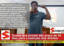 Donos dos jornais dão prazo de 30 dias para a extinção dos direitos