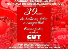 Viva, a CUT! 39 anos! Vem celebrar com a gente!!