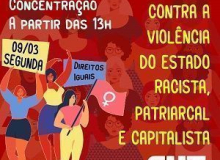 Dia Internacional da Mulher: Ato Público segunda-feira (09/03)