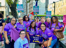 Mulheres cutistas vão às ruas  em defesa da vida e de mais direitos