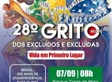 28º Grito d@s Excluíd@s vai movimentar o Recife neste 7 de setembro