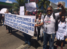 Técnicos e Auxiliares em enfermagem da rede estadual decretam greve nesta quinta (30